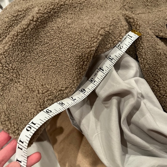 Zara Oversized Shearling Teddy Coat/Jacket - Picture 7 of 9